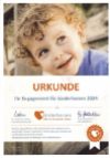 Urkunde Fördergemeinschaft Deutsche Kinderherzzentren e.V. Urkunde Fördergemeinschaft Deutsche Kinderherzzentren e.V.